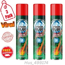 Special Blue 5X BUTANE 300ML - Refined Lighter Fuel Refill (3 Bottles )