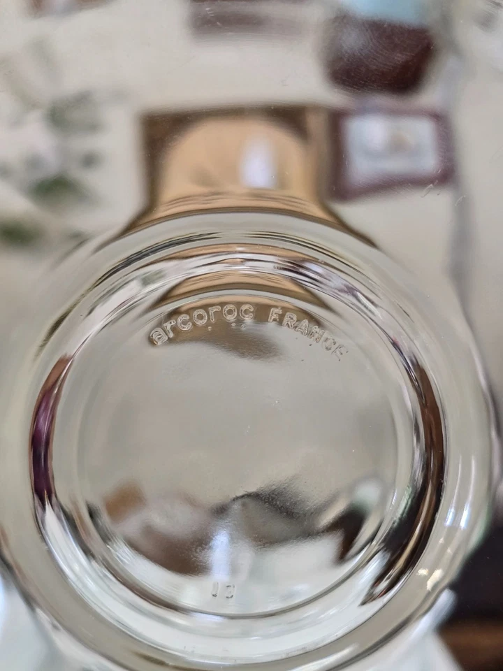 Vintage Cristelle 20 pc Dinnerware Set by Arcoroc France Clear Glass - Image 3 of 4