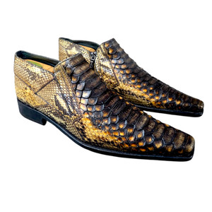 Frank Dotti Python Loafers US 7 D Handmade Italy Exotic Snakeskin‎ Men Shoes Python Loafers | eBay main image 2