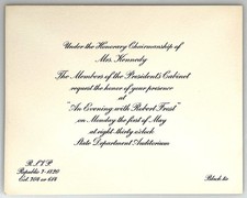 Original invitation to 