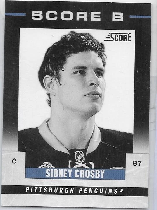 2011 SCORE SIDNEY CROSBY "SCORE B" CARD / FREE SHIP US ONLY