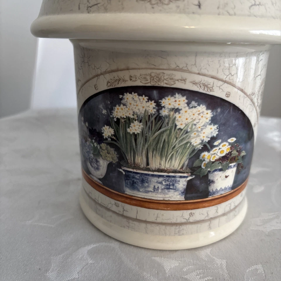 Tarro de sombra de vela floral multicolor Lg 2 piezas y tono a juego usado sin defectos Foto 2 de 4