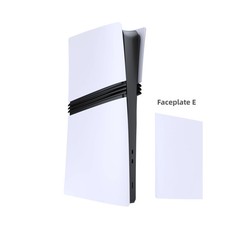 White Panels Side Disc Plate ABS Replacement Faceplate for PS5 Slim