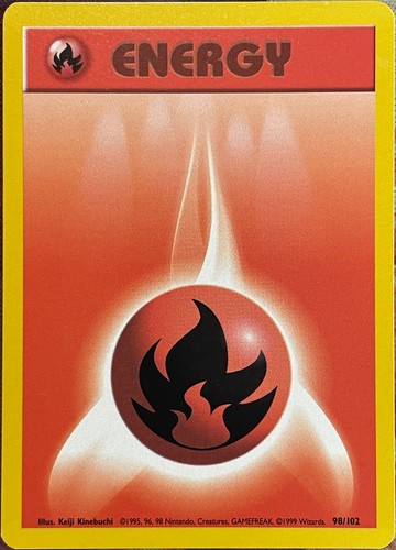 Fire Energy - 98/102 - Base Set Pokemon 1999