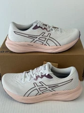 New Asics Gel Pulse 15 White Dusty Mauve Women's 1012B593 101 No Lids
