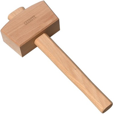Wooden Mallet Manual Ice Hammer Mallet Beech Solid Carpenter Woodworking Mallet