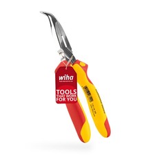 Wiha Flachrundzange Professional electric mit Schneide gebogene Form Spitzzange