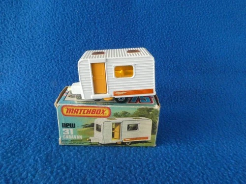 MATCHBOX LESNEY SUPERFAST No 31 CARAVAN  IN EXCELLENT CONDITION WITH BOX