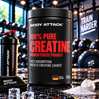 Body Attack 100% Pure Creatine 500G Dose 51,98 €/Kg Monohydrat Pulver Vegan