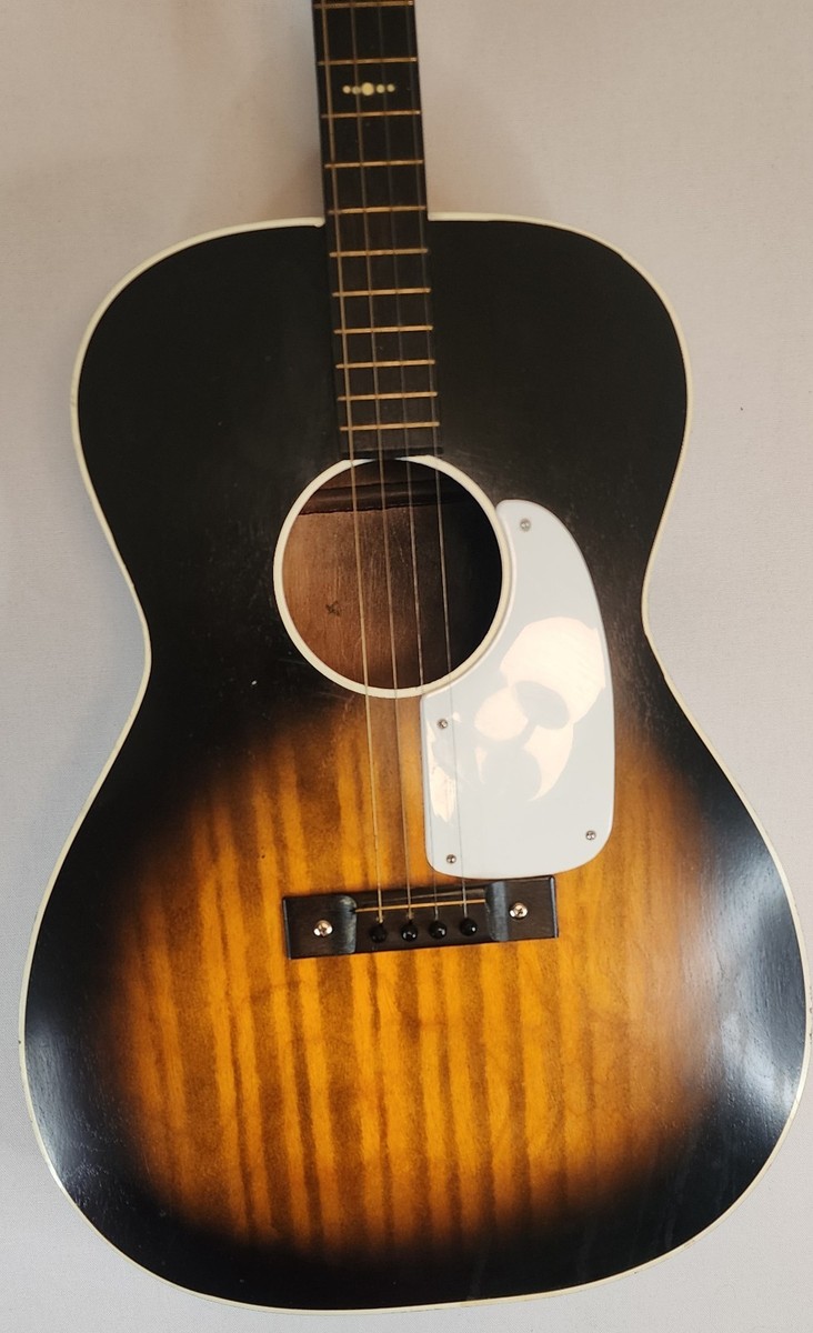 Vintage 1966 Stella Harmony H929TG Tenor Guitar 4-String Sunburst