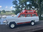 Vintage Tonka Jeep Wagoneer Rescue Vehicle 9” Pressed Steel 1970’s