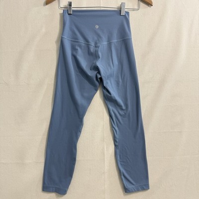 Lululemon Align Ribbed High-Rise Crop 23'' Utility Blue Size 4
