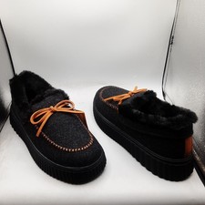 Skechers Cozy Ojai Moccasin Slippers Women's 8.5M Black A125