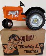 VINTAGE LARGE PLASTIC BUDDY L EAST MOLINE TRACTOR #5270 MIB UNUSED.