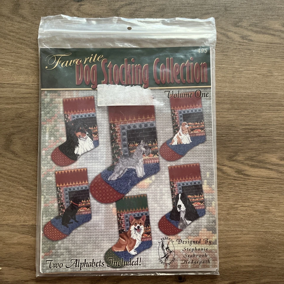 Dog Stocking Counted Cross Stitch Chart Collection by Pegasus Originals - Image 2 of 4