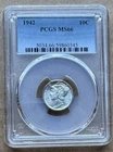 1942 10C PCGS MS66 1942 MERCURY DIME SILVER 10c