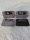 Lot Of 4 Super Nintendo SNES - NBA Jam Spiderman Dragonball Z Killer Instinct Tw