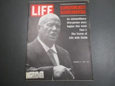 Life Magazine November 27, 1970 Khrushchev Remembers Terror of Life with Stalin