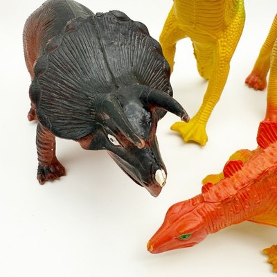 Vintage Dinosaur フィギュア Vintage Imperial Dinosaur Figures - Lot of 5- 1985 Hong Kong - 80s