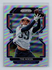 2021 NFL Prizm Football Tre Nixon #428 Silver Prizm Rookie Card. rookie card picture