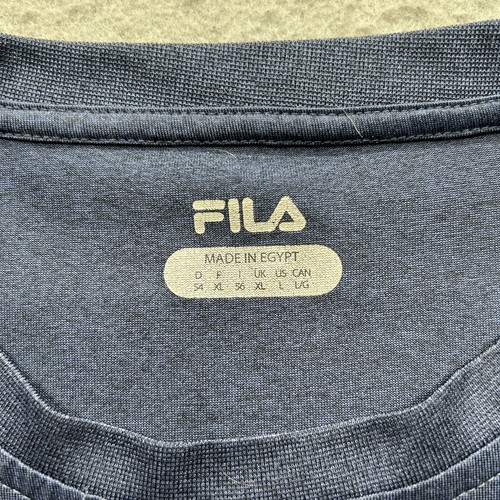 Fila Herren Sport T-Shirt Navy Blau Large Kurzarm - Bild 3 von 10