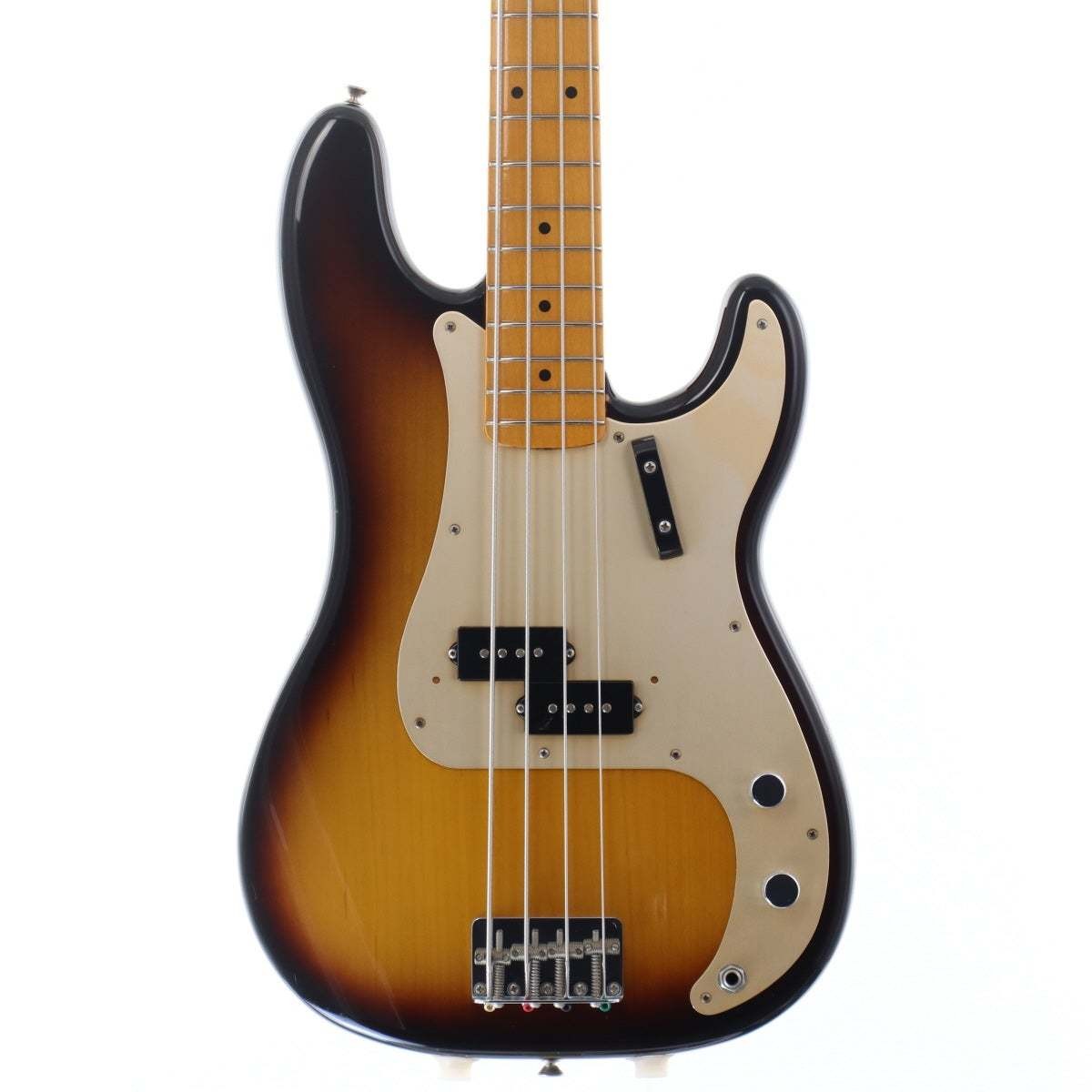 Fender American Vintage 57 Precision Bass 2 Tone Sunburst Used Bass Guitar
