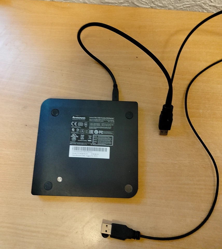 Lenovo Slim USB Portable DVD Burner DY-8A8NH13C (V3 1133) - Bild 2 von 4