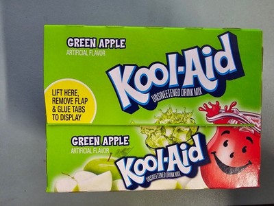 Kool-Aid Soft Drink Mix Delicious Green Apple Unsweetened (48 Pack)