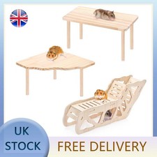 Natural Wooden Hamster Platform Set Non-Toxic Small Animal Cage Accessories