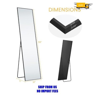 EDX Full Length Mirror 59''x16'' Full Body Mirror Rectangle Free Standing Wall Mou
