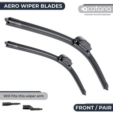 Aero Wiper Blades for Audi RS7 4K 2020 - 2024 Front Pair of 24" + 20" Frameless