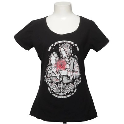 Restyle, T-shirt, Größe: XL, Schwarz, Baumwolle/Elasthan, Print, Damen #Hpk