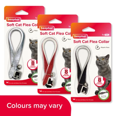 Beaphar Cat Flea Collar Glitter x3