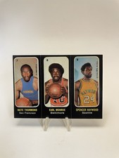 1971-72 Topps Trios Stickers Earl Monroe, Thurmond, Spencer Haywood HOF Rookie