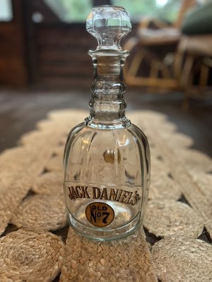 Jack Daniels Old No. 7 Whiskey Maxwell House 1970 s Decanter Bottle Taster Label