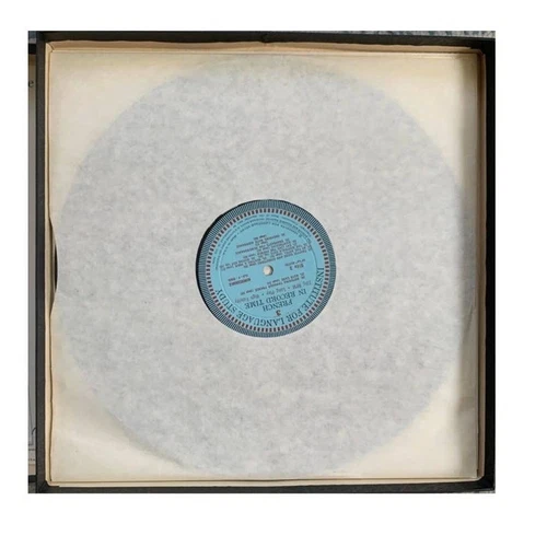 Learn French In Record Time 2x12" LP Hi Fidelity 1958 Columbia MINT No Book - Imagen 6 de 12