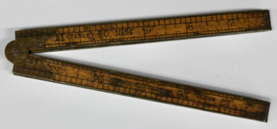 Original Vintage Stanley No. 54 Boxwood 24 Inch Folding Rule
