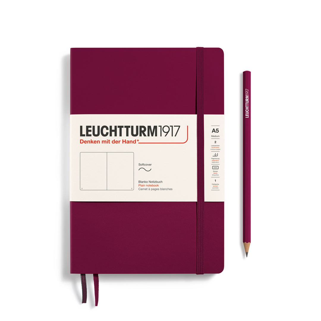 Notebook Medium A5 Soft Bianco Port Red | Leuchtturm 1917