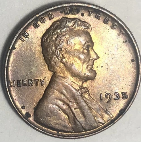 1935 Lincoln Wheat Cent AU condition nice looking coin.
