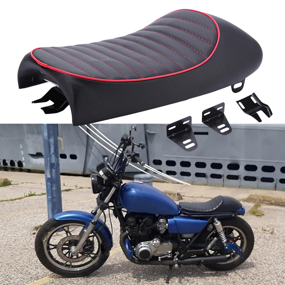 Asiento de sillín vintage para Kawasaki KZ200 KZ400 KZ650 KZ800 KZ1000 café corredor joroba Foto 2 de 4