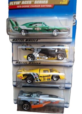 Vintage 1997 Hot Wheels FLYING ACES Series Complete Set Of 4 Dodge Charger XT-3 