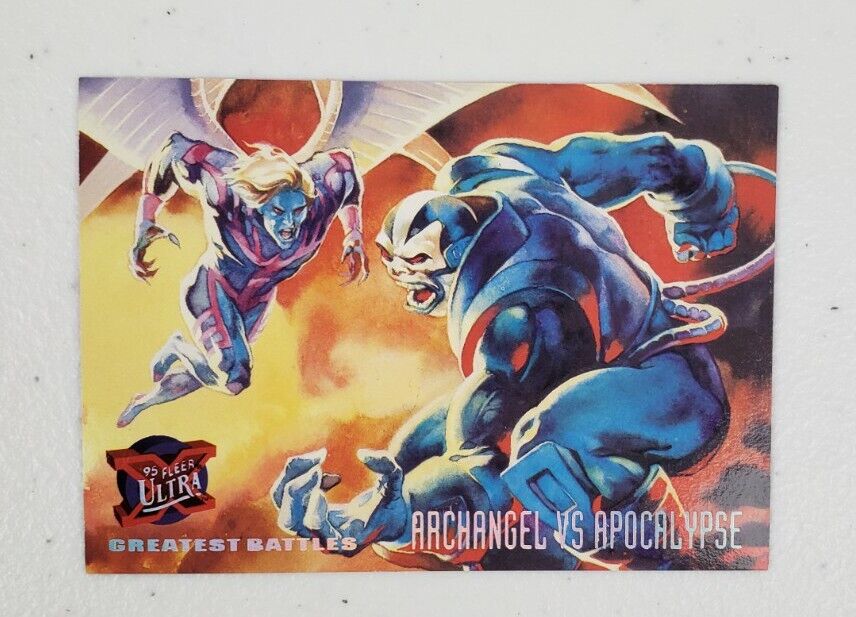 Marvel Fleer Ultra X-Men '95 Archangel VS Apocalypse Greatest Battles Card #126