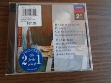 Vladimir Ashkenazy - Piano Concertos 1-4 -SEALED BRAND NEW 2 CD