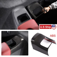 ABS carbon fiber Rear storage compartment box cover For Toyot-a Supra 19-21 US