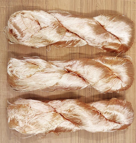 3 Thread Yarn Lace Skeins Knitting Work Reel Silk Fabric 345gm Woven Sari - product listing photo