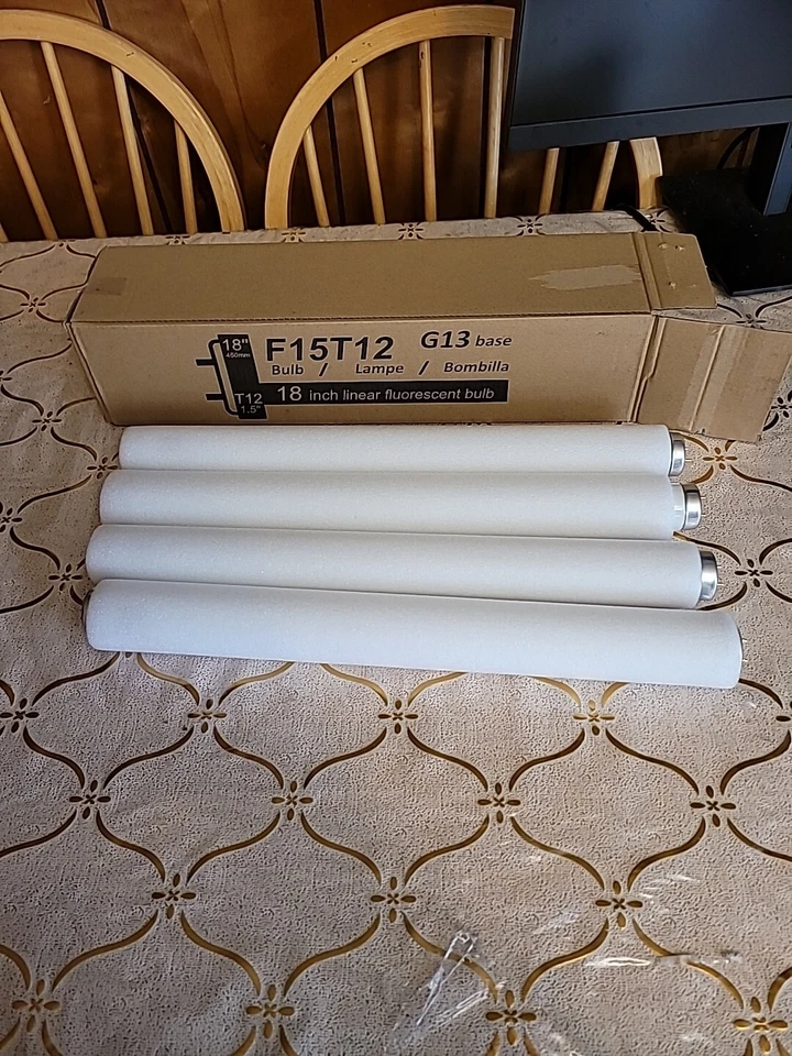 F15T12/CW Cool White Fluorescent Light Bulb 15W 18" G13/base  4-Pcs - Image 2 of 4
