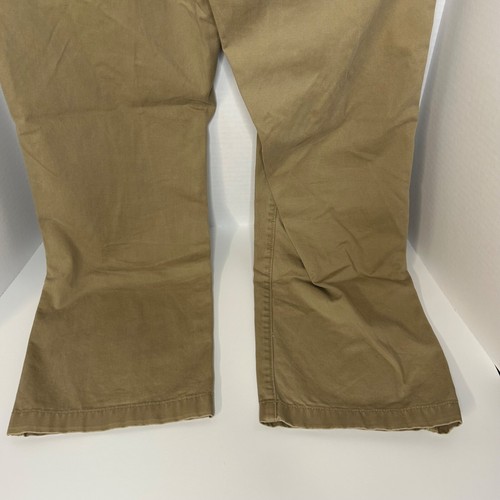 Eddie Bauer Legend Wash Men's Brown Khaki Cotton Work Chino Pants Size 36x32 - Picture 9 of 9
