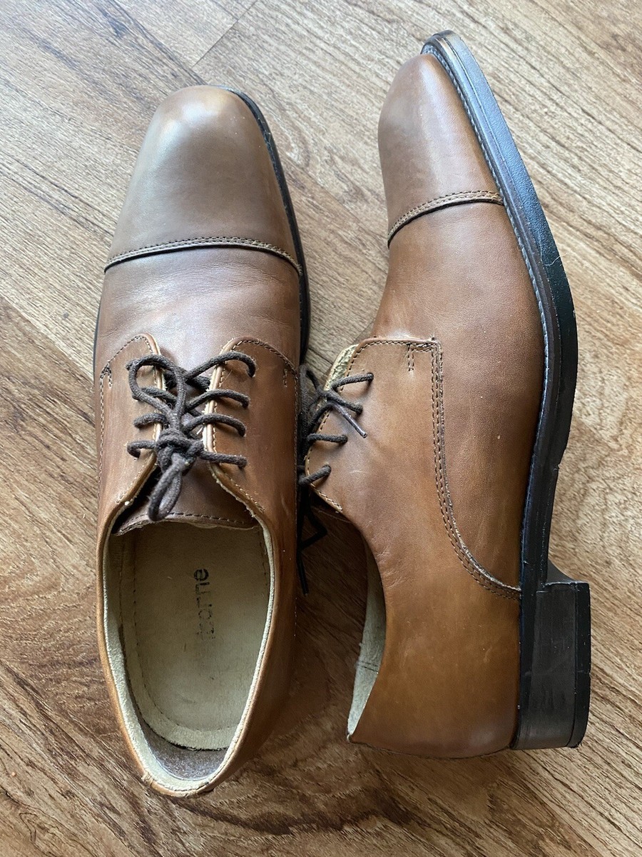 Claiborne Dress Shoes Oxford Brown Leather Lace Up Career  display picture 2