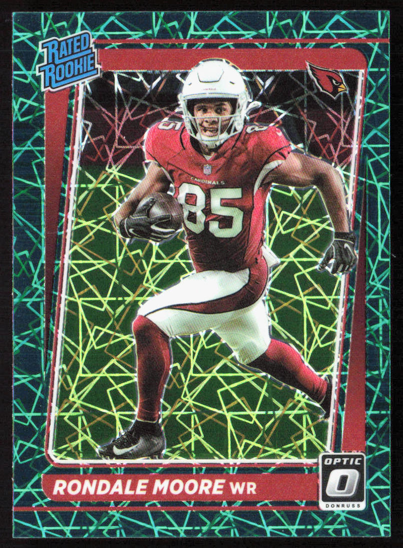 2021 Panini Donruss Optic Rondale Moore Green Velocity Rookie RC #217 Cardinals