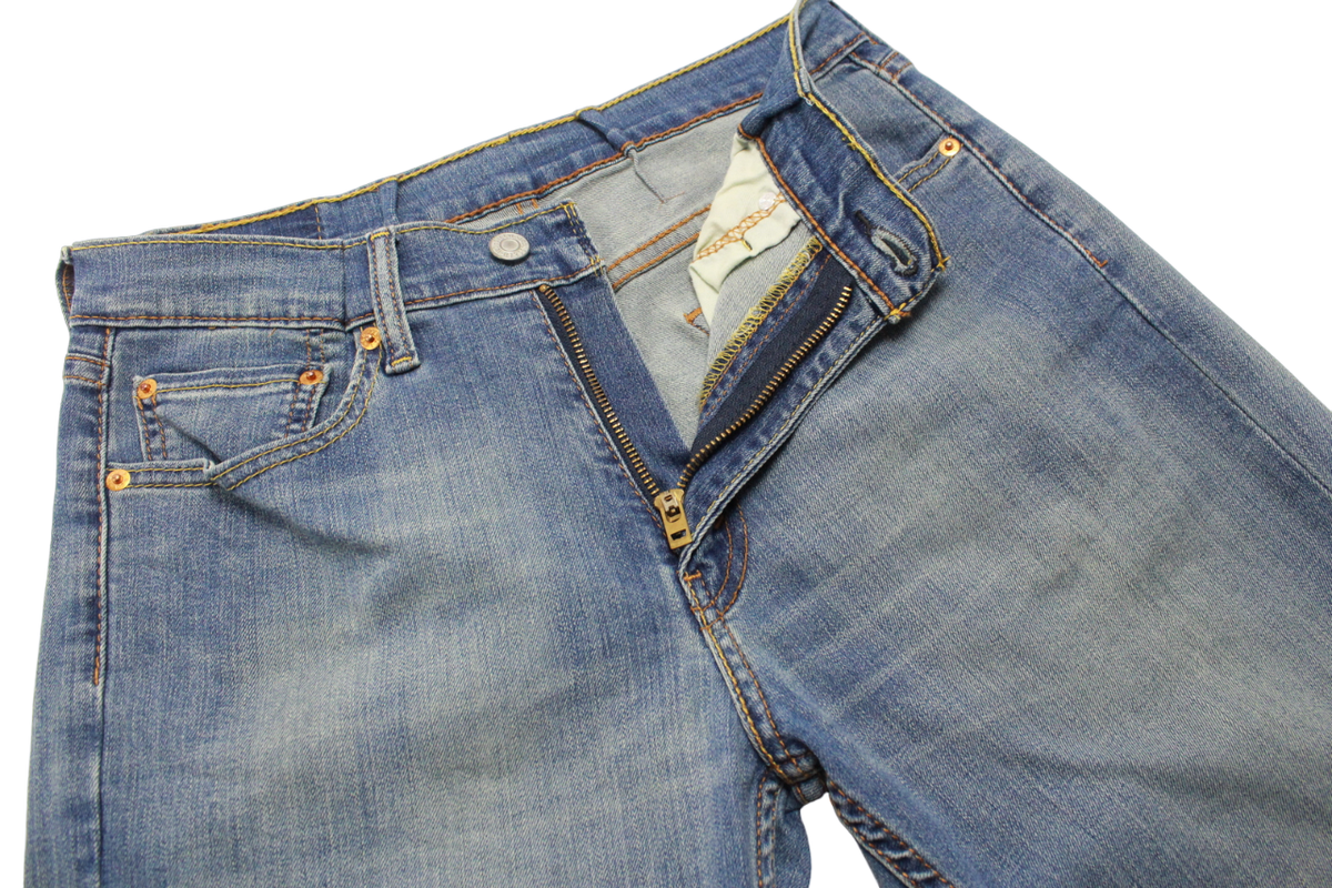 Levi's 511 Men's Jeans W29/L32 Slim Fit Whisker Fade Effect Blue
